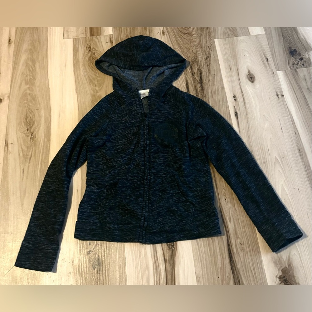 Girls Black Zip up hoodie